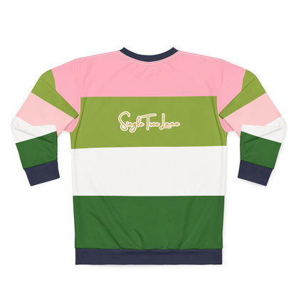 Smell The Flowers Gator Rugby Stripe Unisex Sweatshirt (Gold Label)