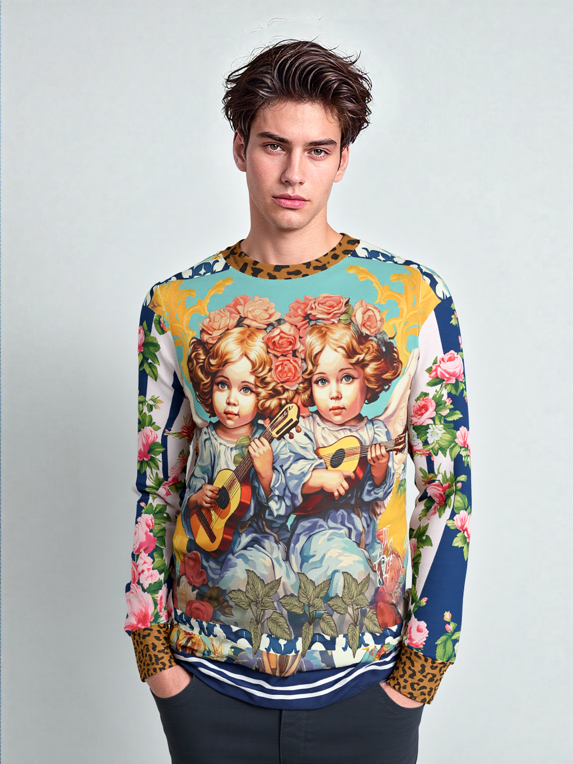 Songs of an Angel - Cherubs at Play Unisex Sweatshirt (Gold Label)