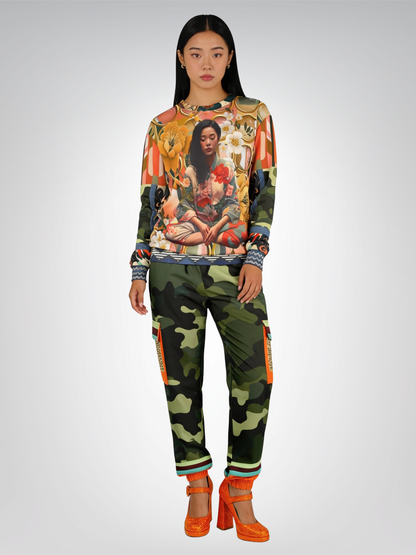 Soul at Peace Asian Floral Unisex Sweatshirt (Gold Label)