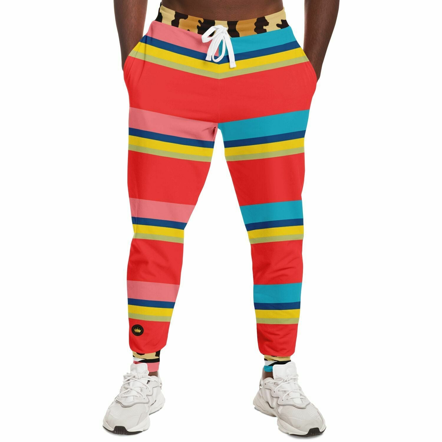 South Beach Rugby Stripe Eco-Poly Unisex Joggers