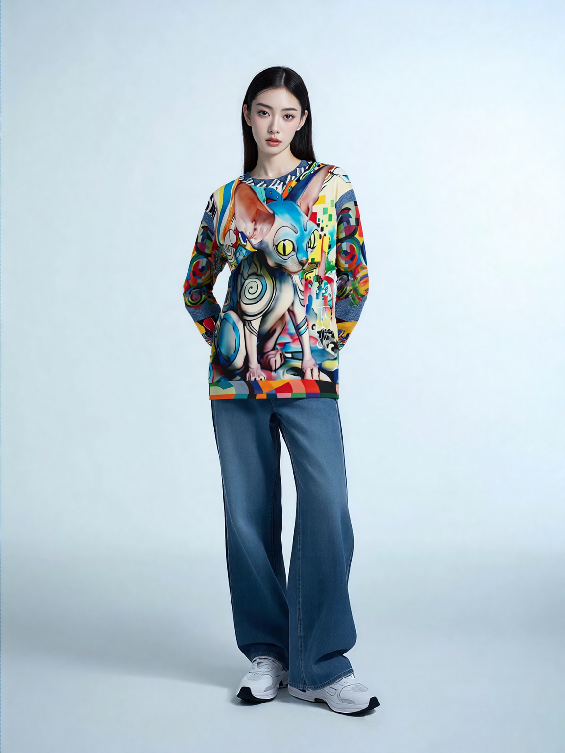 Sphynx of the New Realm Unisex Sweatshirt (Gold Label)