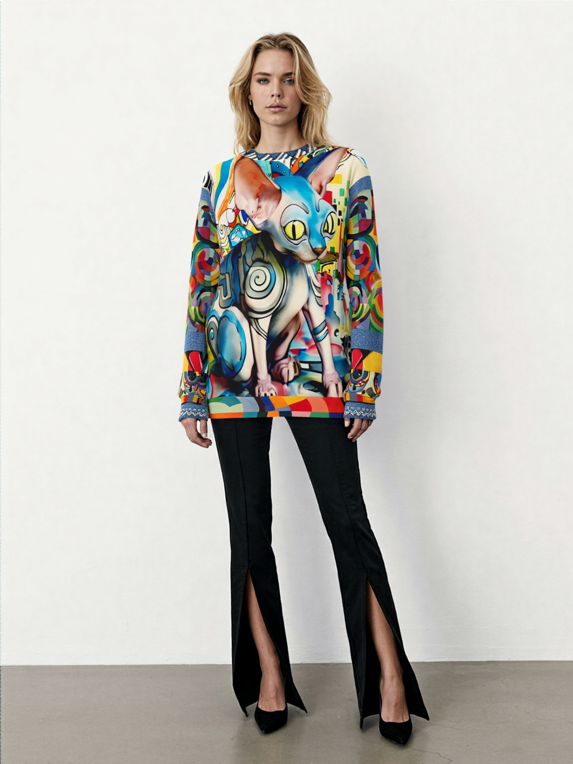 Sphynx of the New Realm Unisex Sweatshirt (Gold Label)