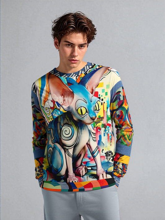 Sphynx of the New Realm Unisex Sweatshirt (Gold Label)