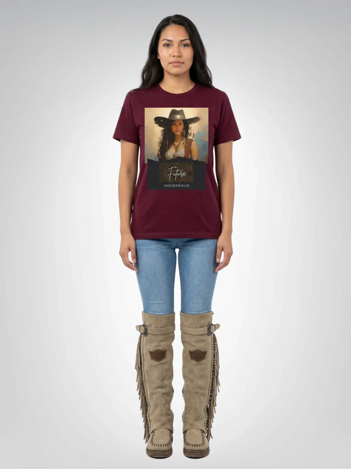 Spirit of the Frontier – Indigenous Spirit Heavyweight Unisex Tee
