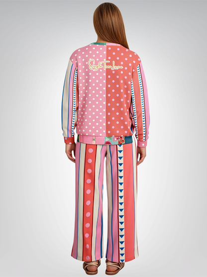Split Decision Stripe Heavyweight Unisex Cardigan