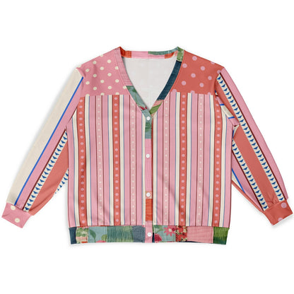 Split Decision Stripe Heavyweight Unisex Cardigan