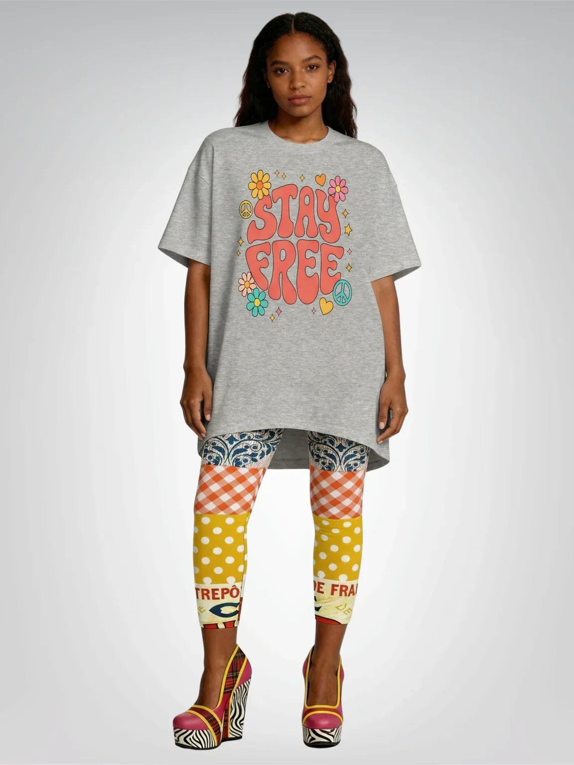 Stay Free Hippie Floral Heavyweight Unisex Tee
