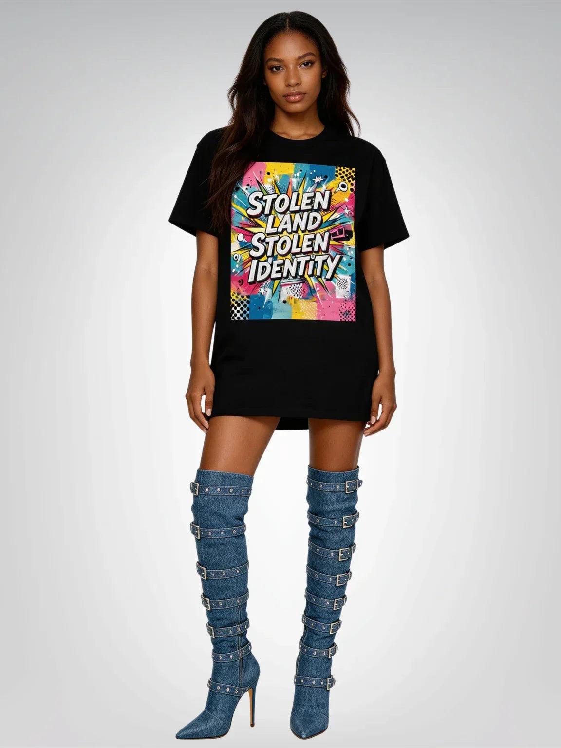 Stolen Land - Stolen Identity Heavyweight Unisex Tee