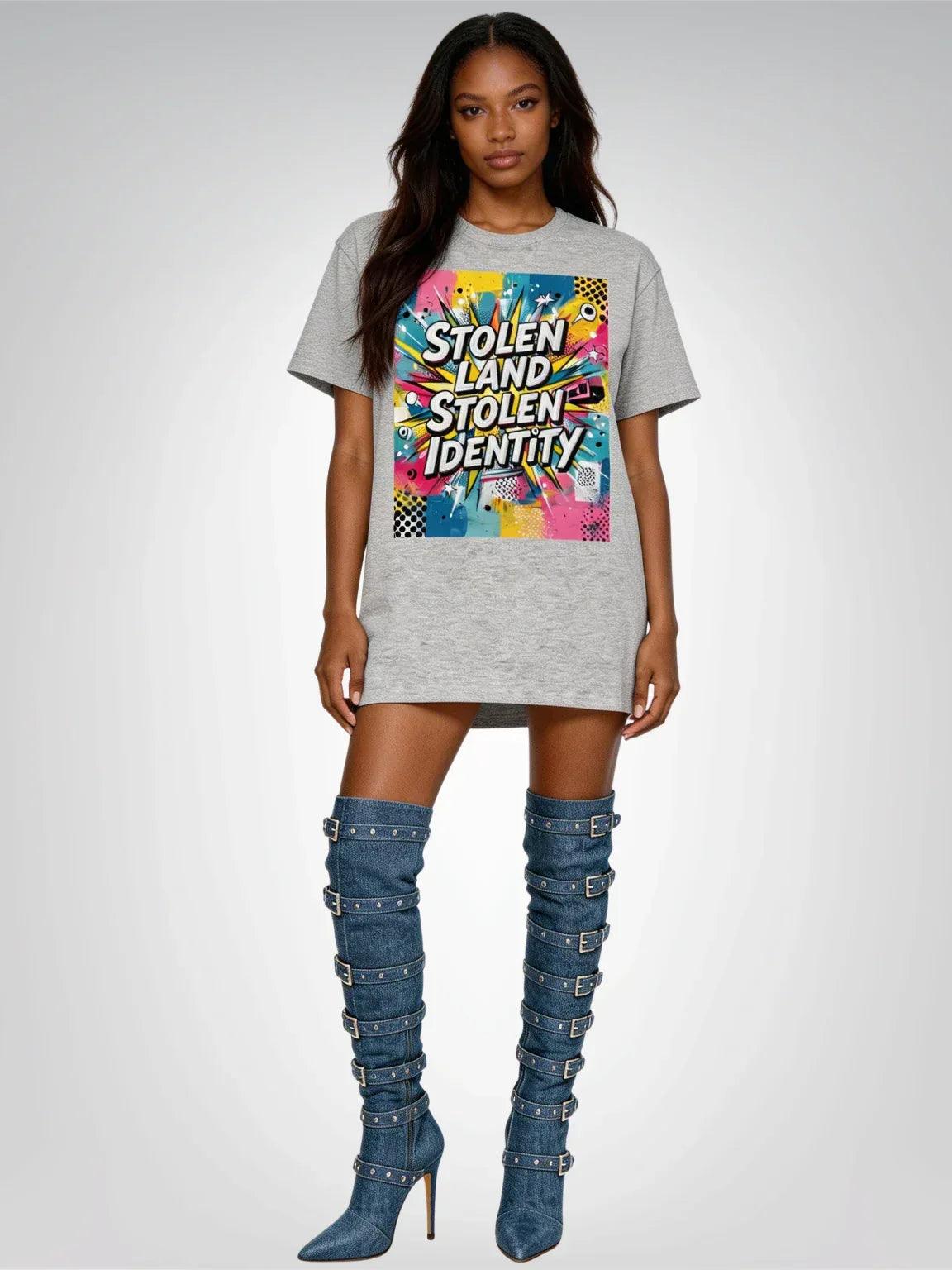 Stolen Land - Stolen Identity Heavyweight Unisex Tee