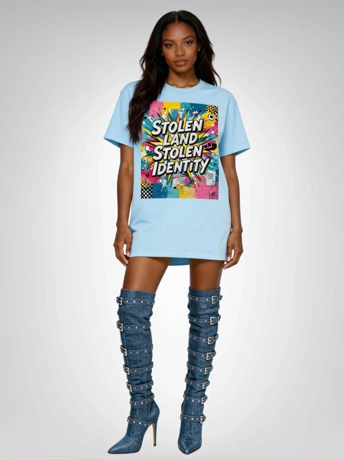 Stolen Land - Stolen Identity Heavyweight Unisex Tee