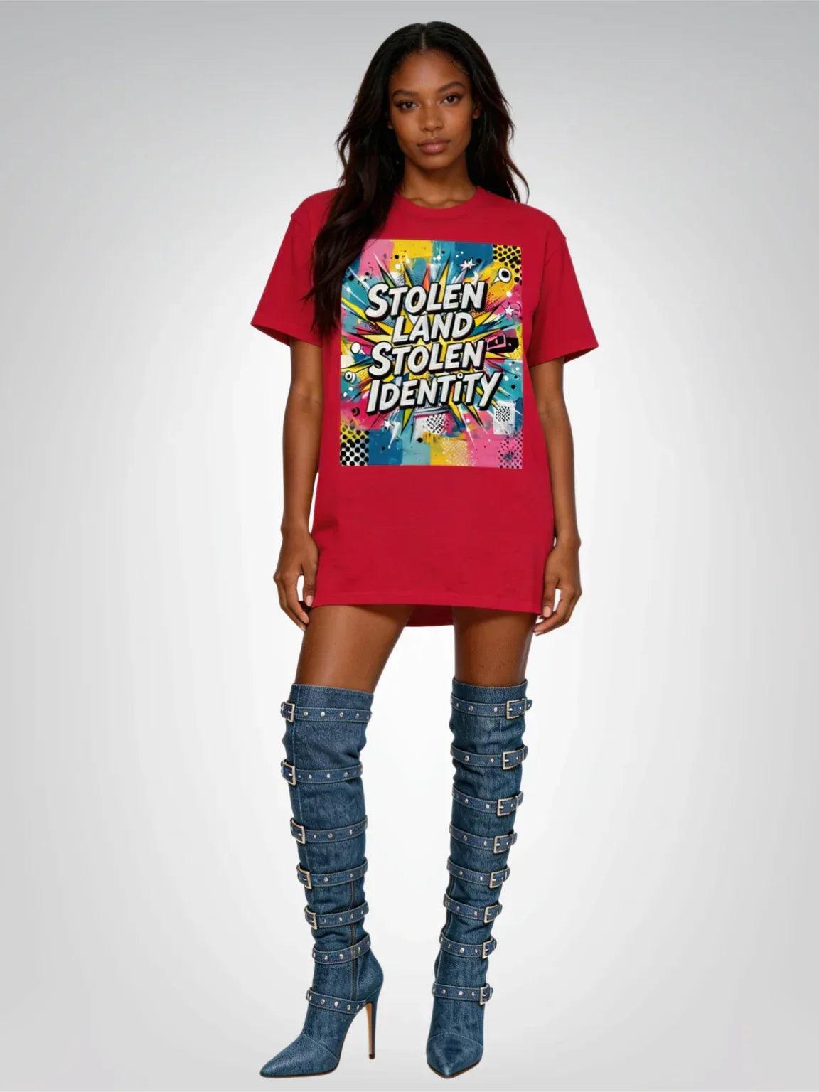 Stolen Land - Stolen Identity Heavyweight Unisex Tee