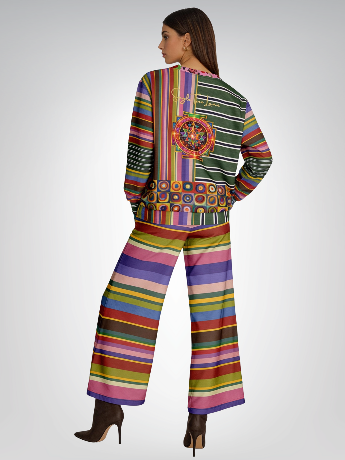 Striped in Silence Rugby Stripe Heavyweight Unisex Cardigan