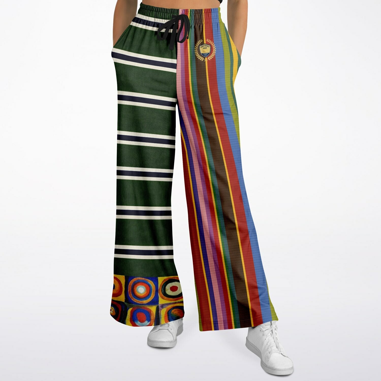 Striped in Silence Rugby Stripe Eco-Poly Wide Leg Pants