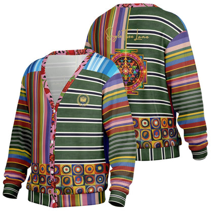 Striped in Silence Rugby Stripe Heavyweight Unisex Cardigan