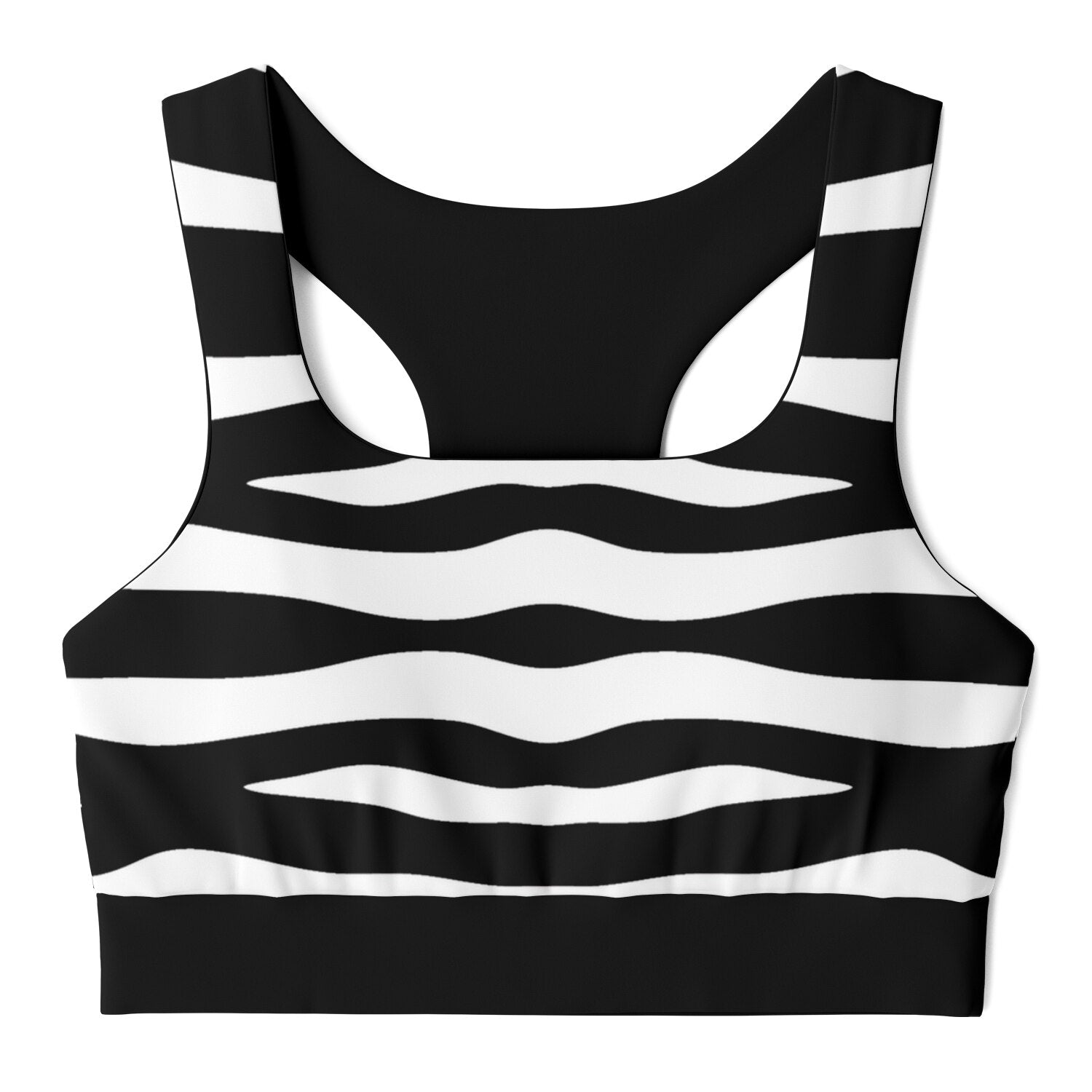 Stripes 4 Life Zebra Print Padded Sports Bra
