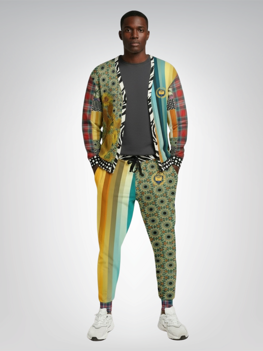 Sunflowers in My 1888 Van Gogh Duo Heavyweight Unisex Cardigan