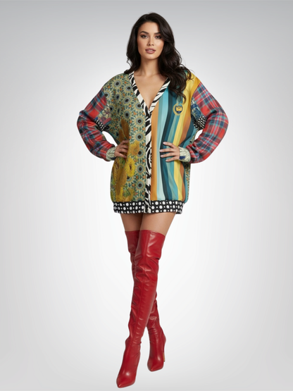 Sunflowers in My 1888 Van Gogh Duo Heavyweight Unisex Cardigan