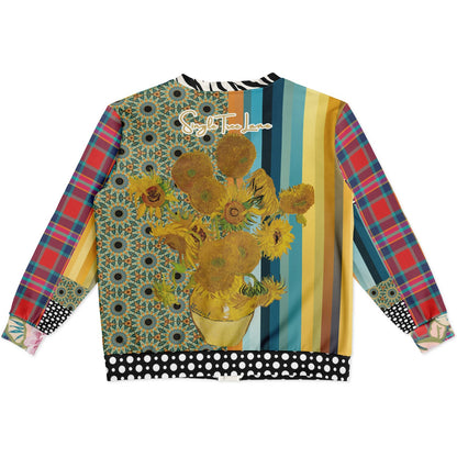 Sunflowers in My 1888 Van Gogh Duo Heavyweight Unisex Cardigan