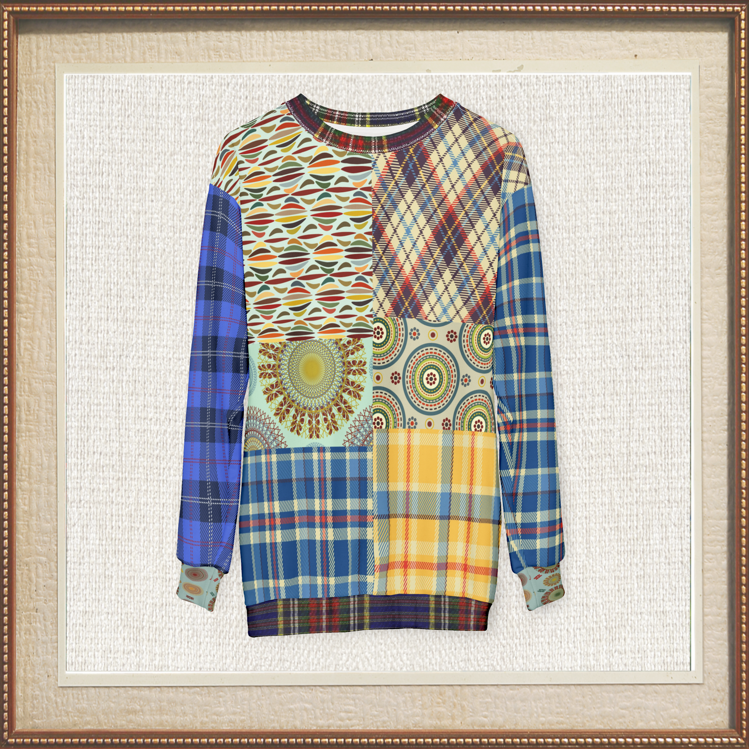 Sunny DeLite Tartan Plaid Unisex Sweatshirt (Gold Label)