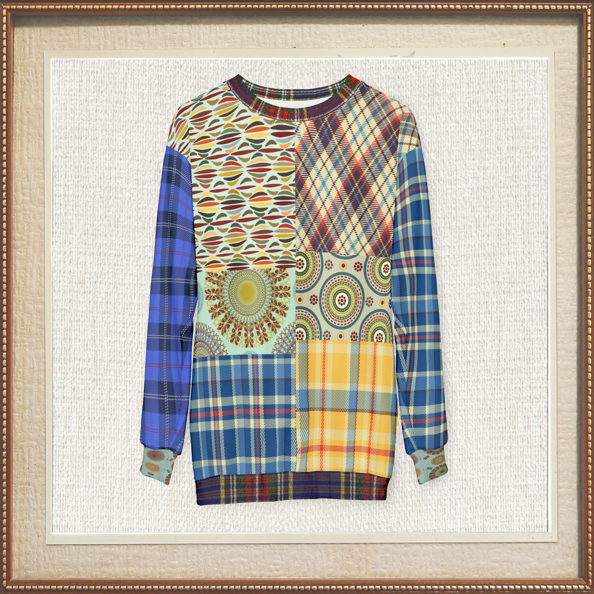 Sunny DeLite Tartan Plaid Unisex Sweatshirt (Gold Label)