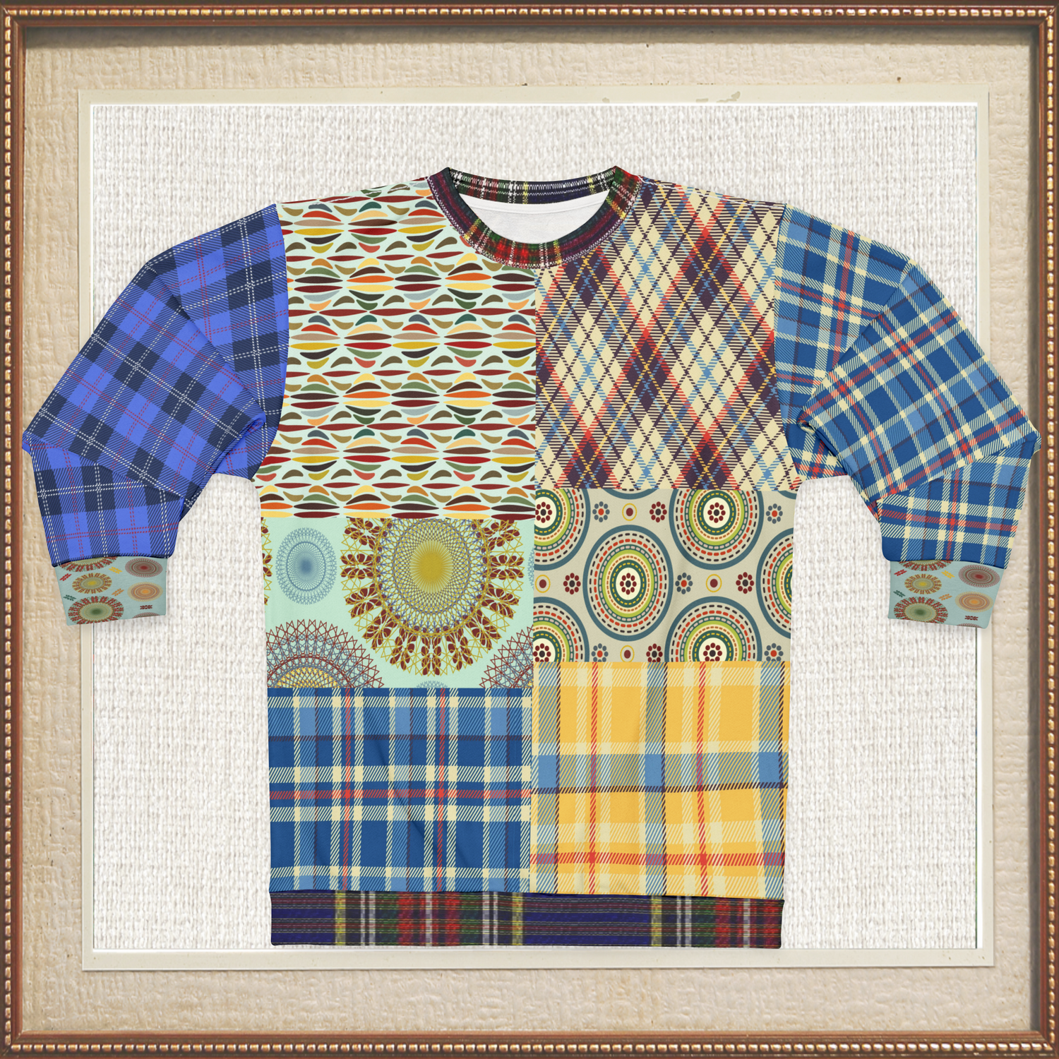 Sunny DeLite Tartan Plaid Unisex Sweatshirt (Gold Label)