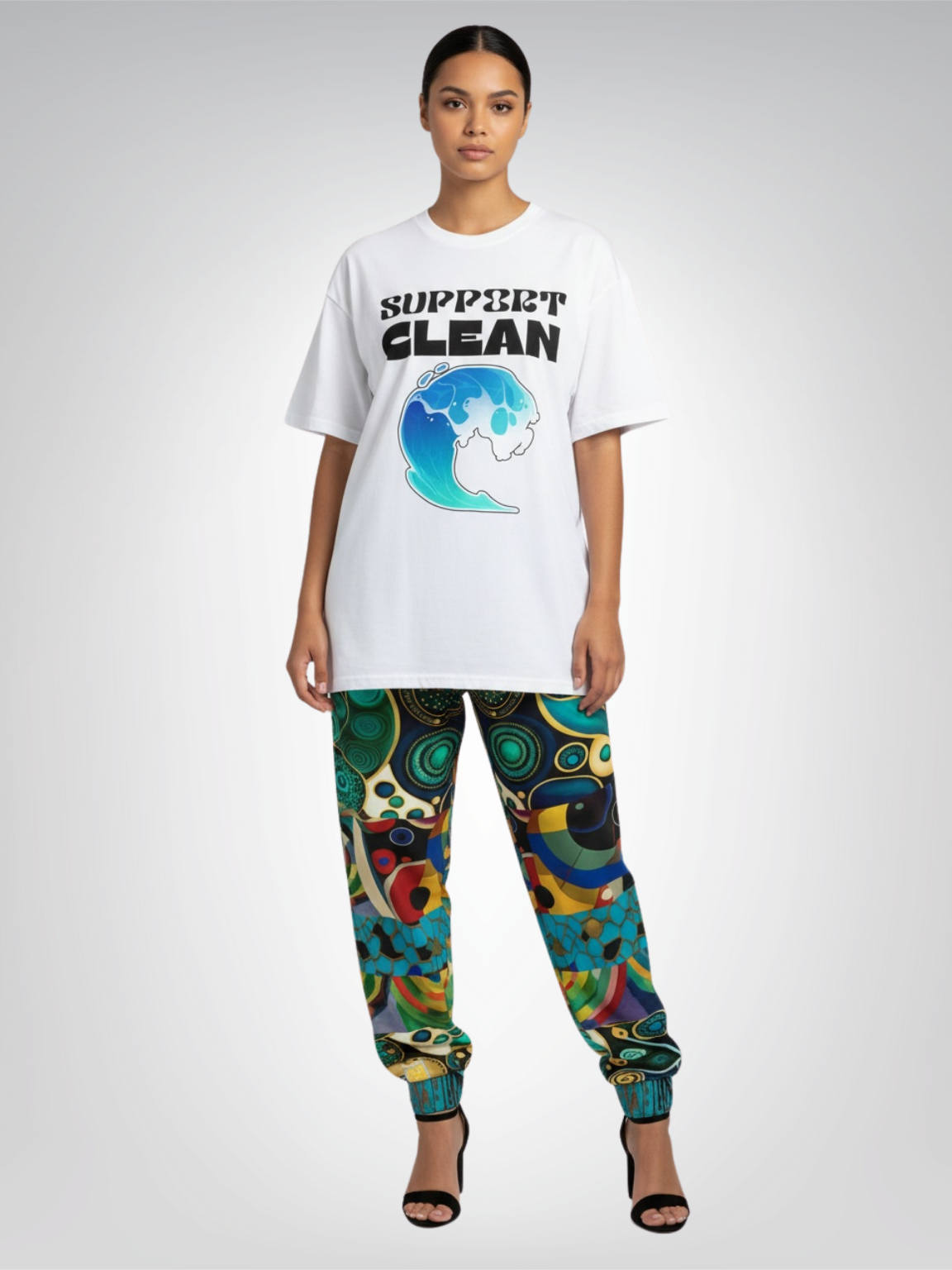 Support Clean Oceans Heavyweight Unisex Tee