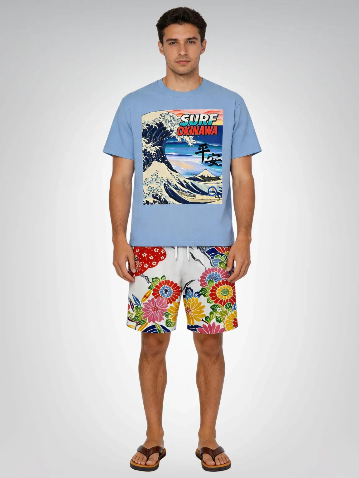 Surf Okinawa in Peace &amp; Tranquility Heavyweight Tee