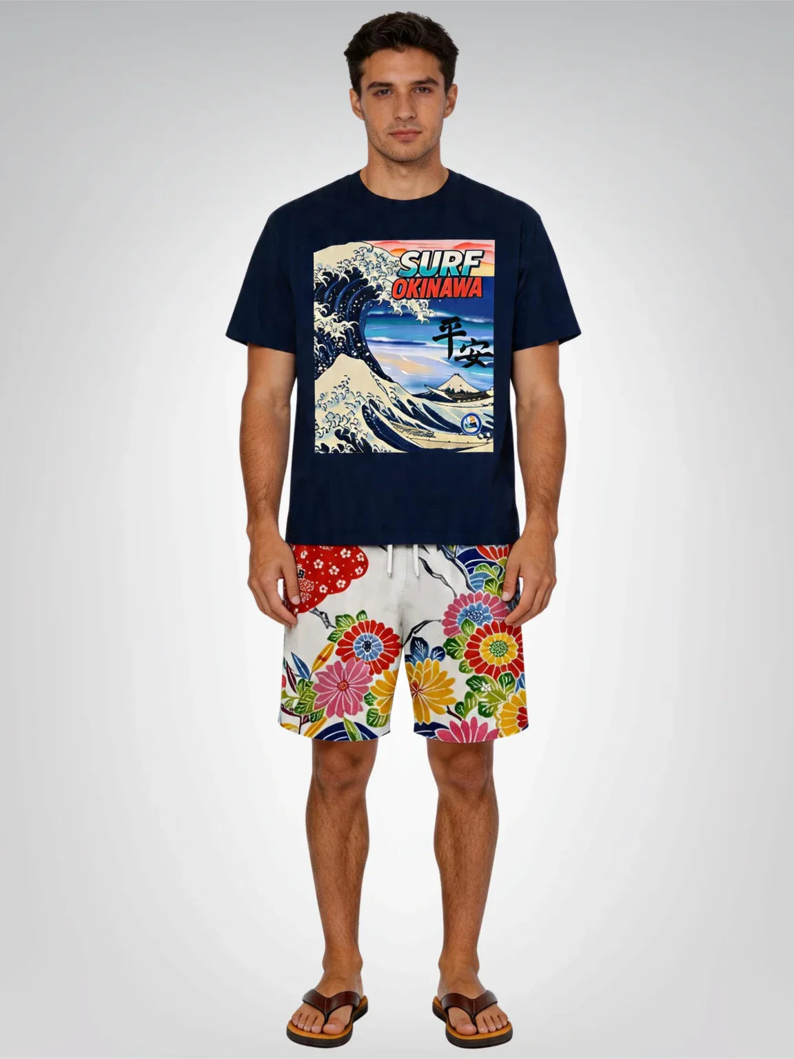 Surf Okinawa in Peace &amp; Tranquility Heavyweight Tee