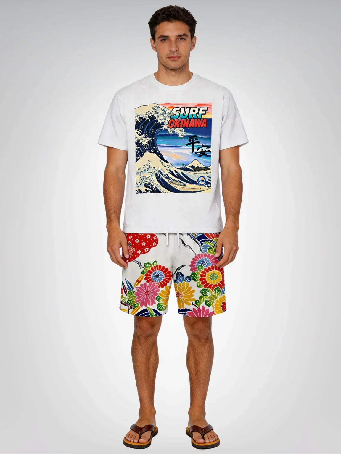 Surf Okinawa in Peace &amp; Tranquility Heavyweight Tee