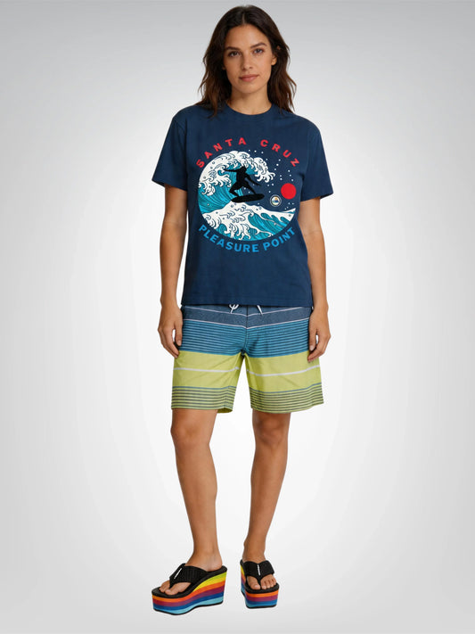 Surf Pleasure Point Santa Cruz Big Waves Heavyweight Tee
