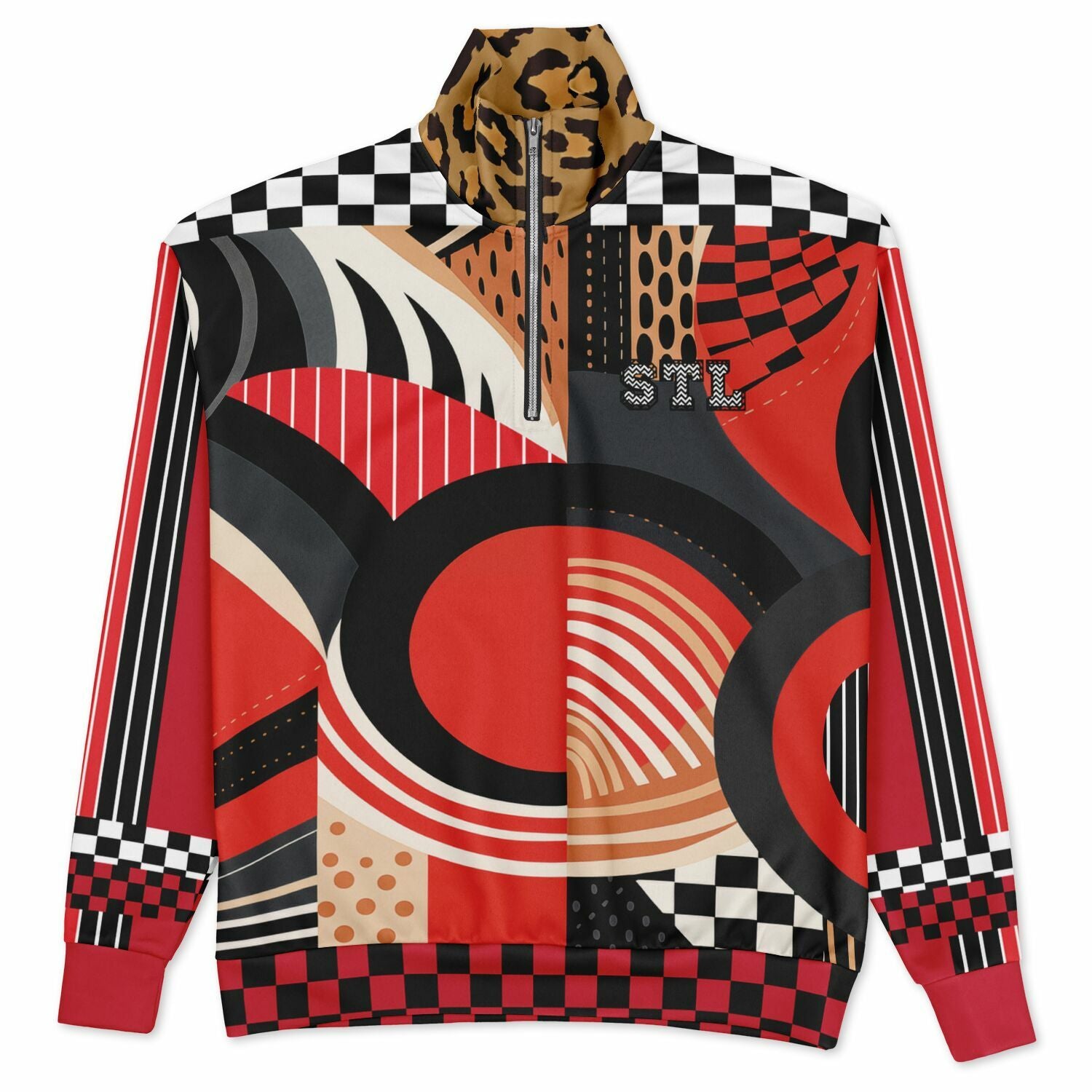 Switch Me Black Heavyweight Quarter Zip Unisex Pullover