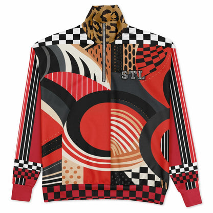 Switch Me Black Heavyweight Quarter Zip Unisex Pullover