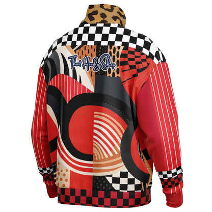 Switch Me Black Heavyweight Quarter Zip Unisex Pullover