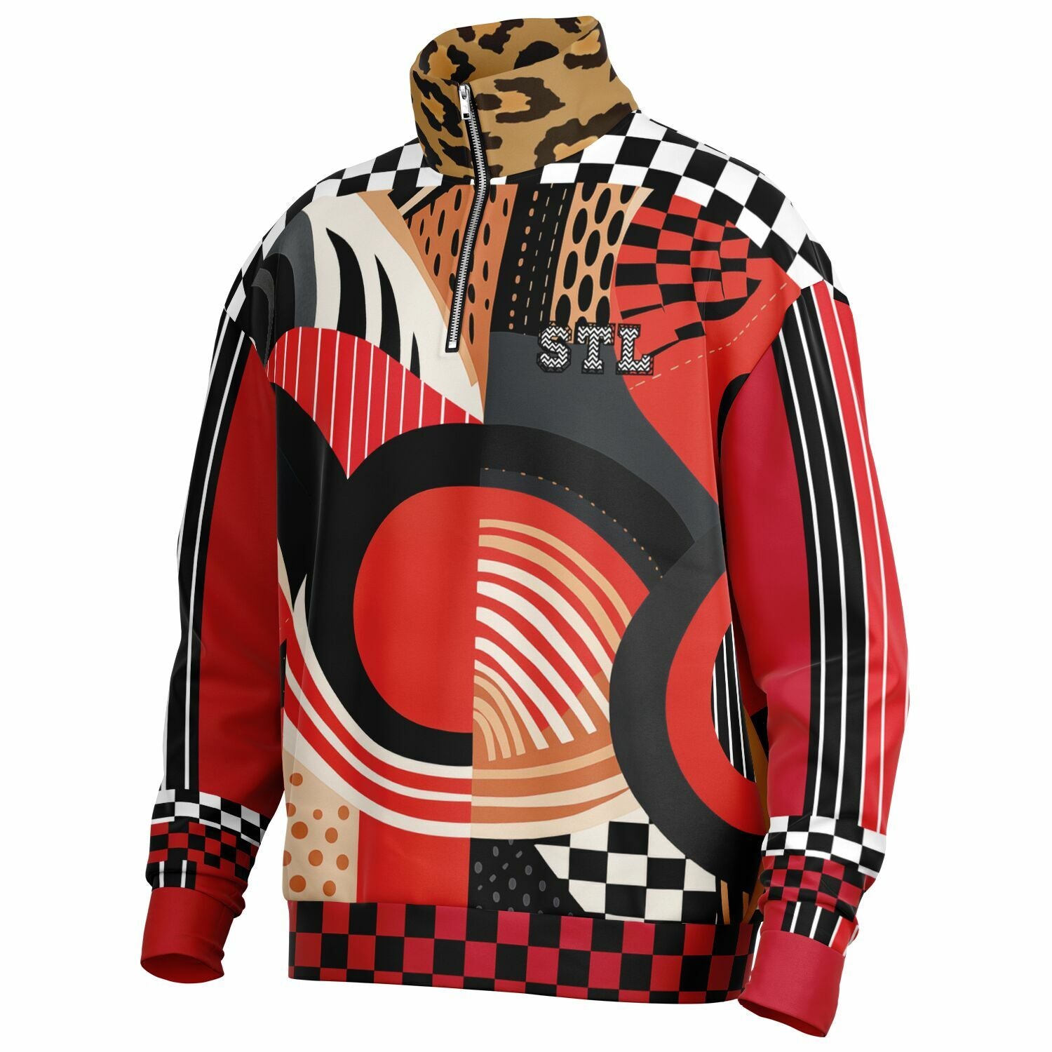 Switch Me Black Heavyweight Quarter Zip Unisex Pullover