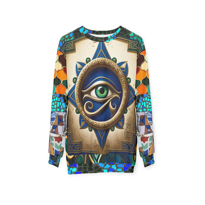The Enlightened One - Eye of Horus Mosaic Print Unisex Sweatshirt (Gold Label)