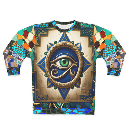 The Enlightened One - Eye of Horus Mosaic Print Unisex Sweatshirt (Gold Label)