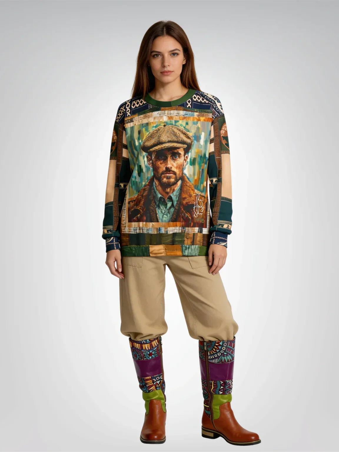 The Irishman Patchwork Unisex Sweatshirt (Gold Label)