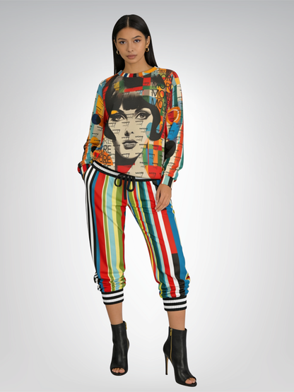 Everglades Neptune Stripe Eco-Poly Unisex Joggers