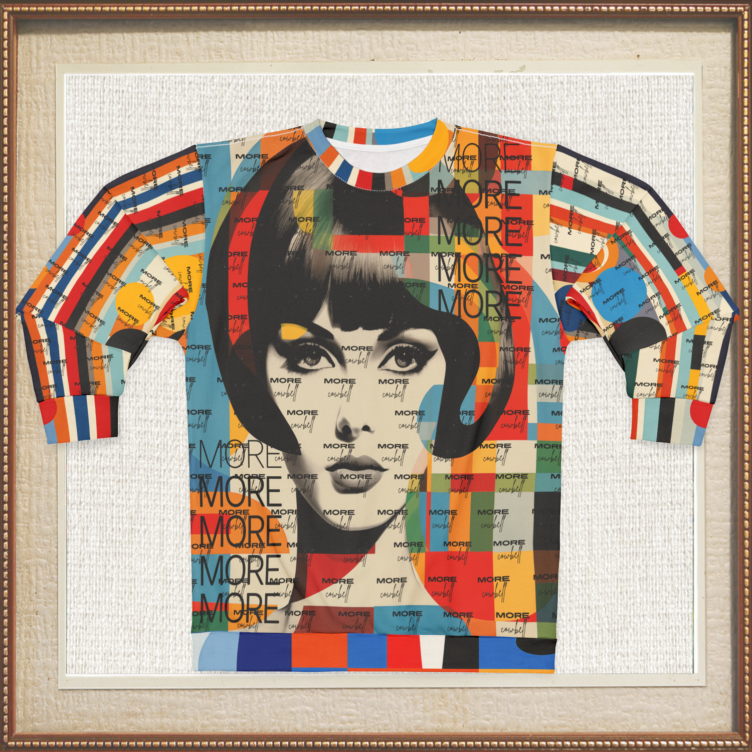 The More Cowbell Girl - Beatnik Edition Unisex Sweatshirt (Gold Label)