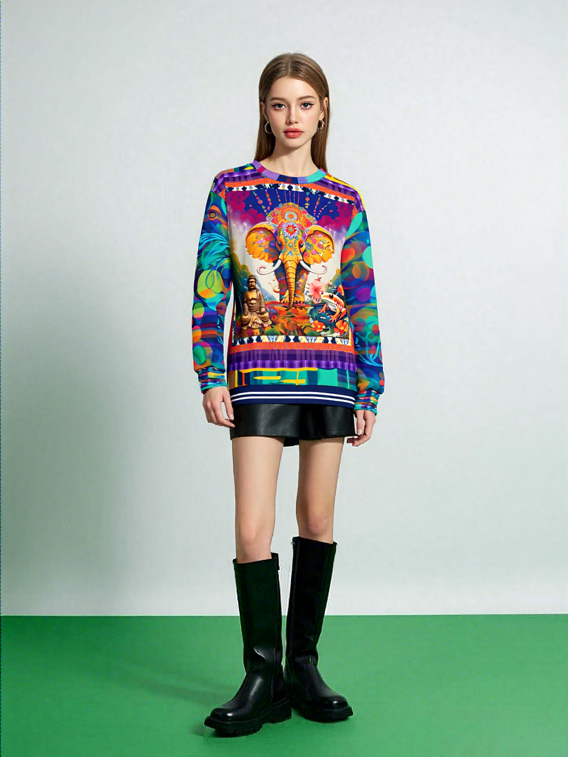 The Most Decorated Elephant Unisex Sweatshirt (Gold Label)