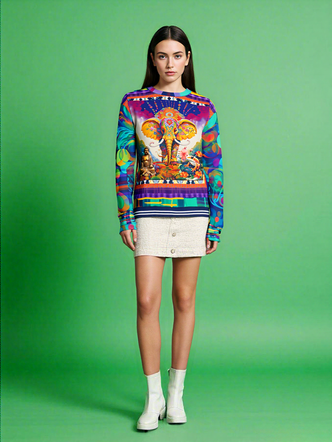 The Most Decorated Elephant Unisex Sweatshirt (Gold Label)