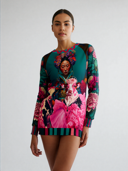 The Pouty Princesses Pop Art Unisex Sweatshirt (Gold Label)