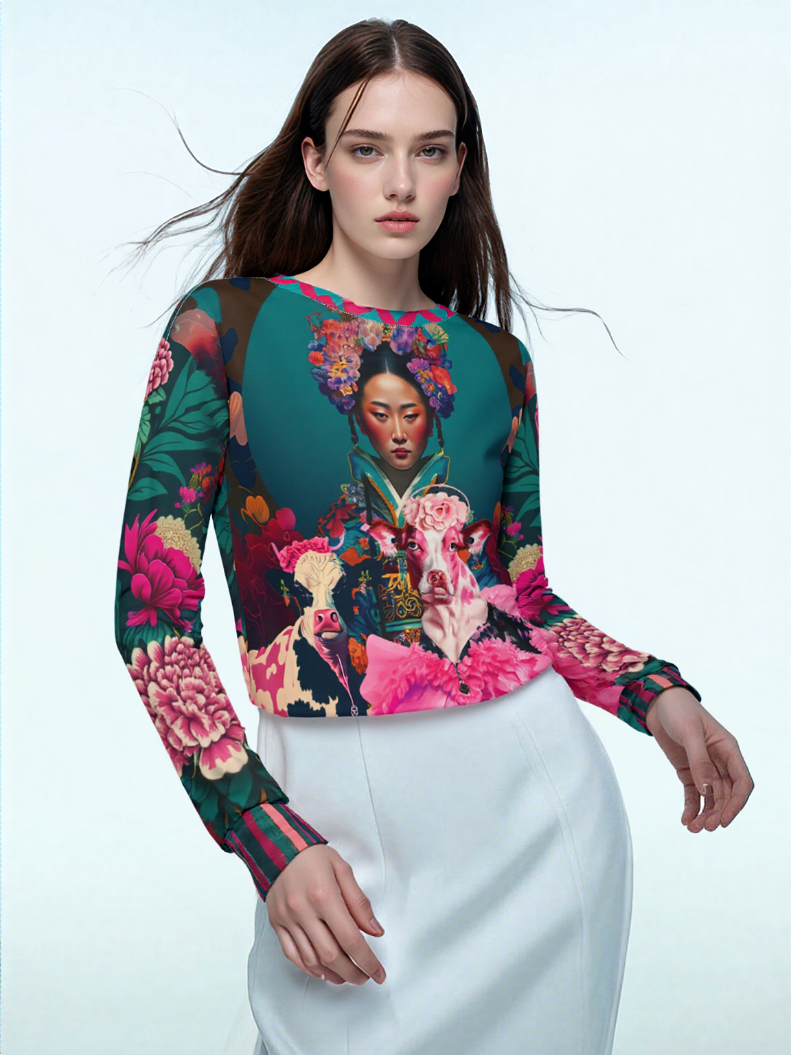 The Pouty Princesses Pop Art Unisex Sweatshirt (Gold Label)