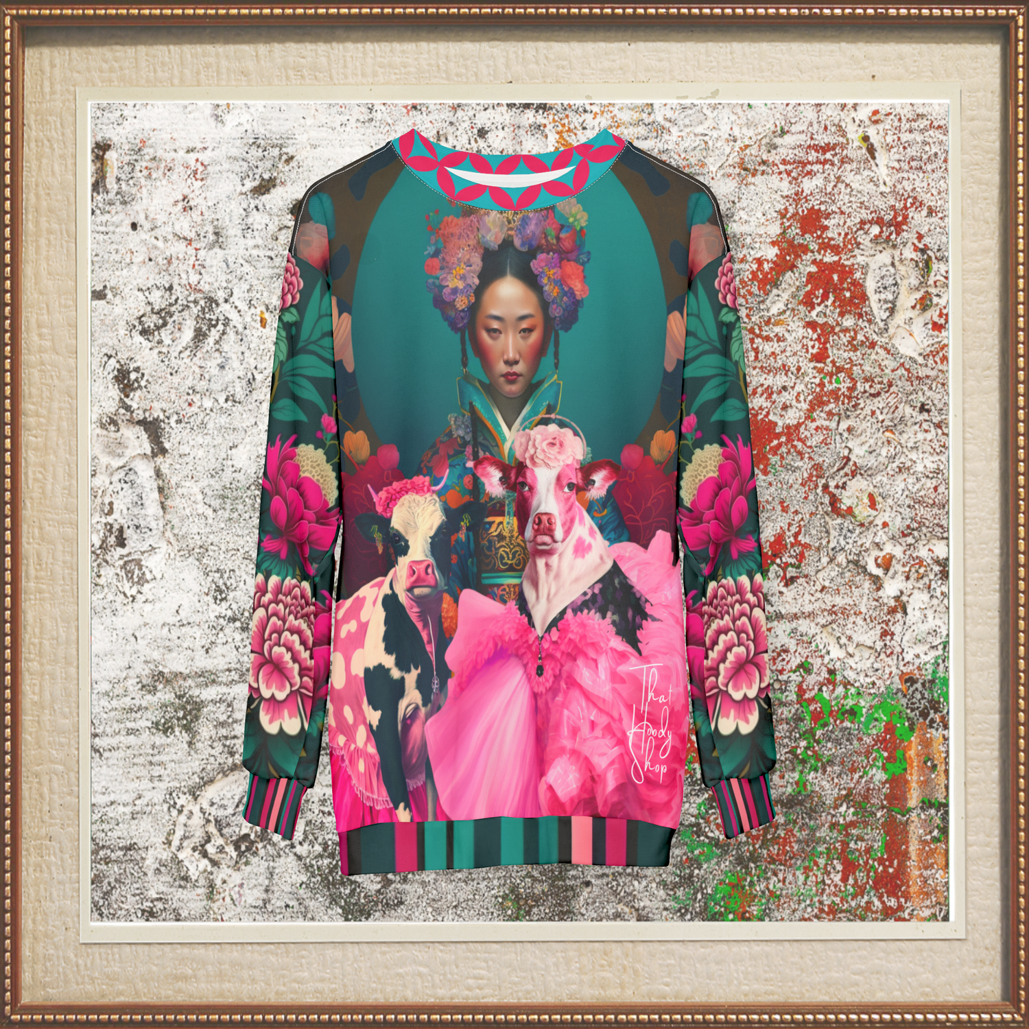 The Pouty Princesses Pop Art Unisex Sweatshirt (Gold Label)