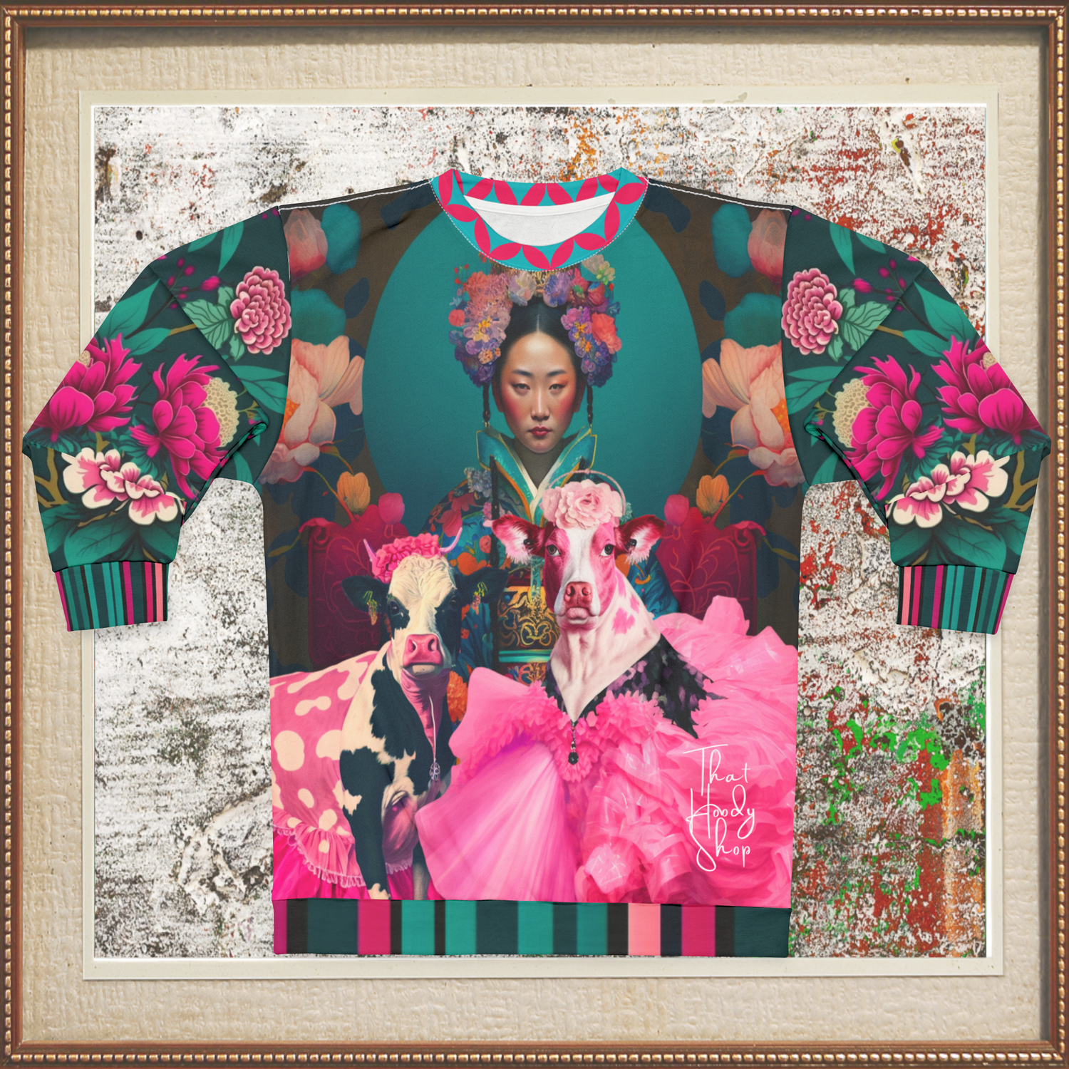 The Pouty Princesses Pop Art Unisex Sweatshirt (Gold Label)