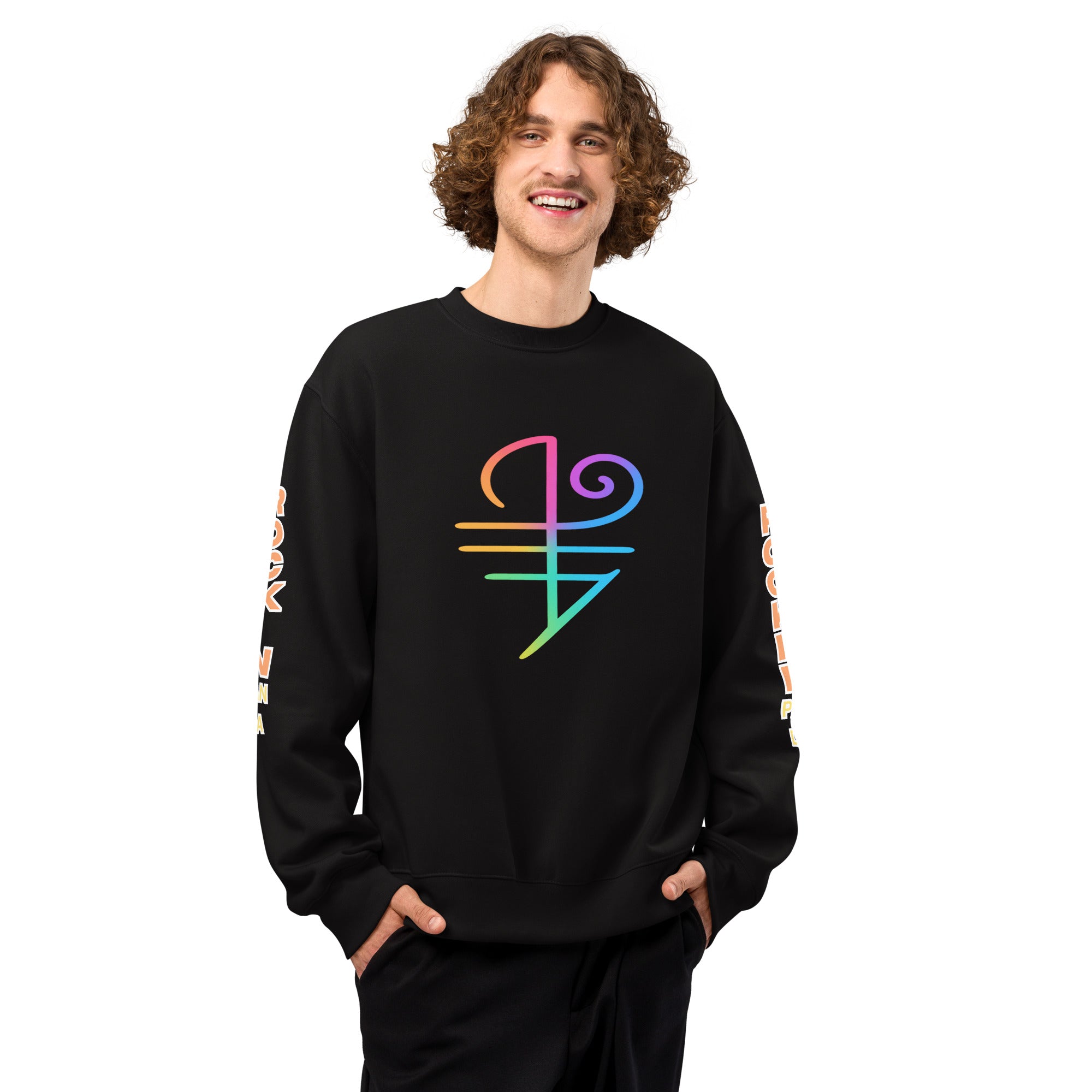 The Power of Boundaries - Protection Sigil Oversized Heavyweight Sweatshirt