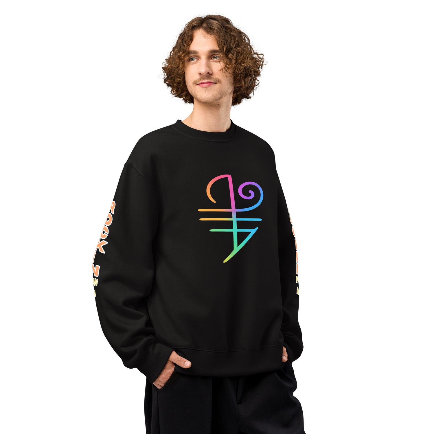 The Power of Boundaries - Protection Sigil Oversized Heavyweight Sweatshirt