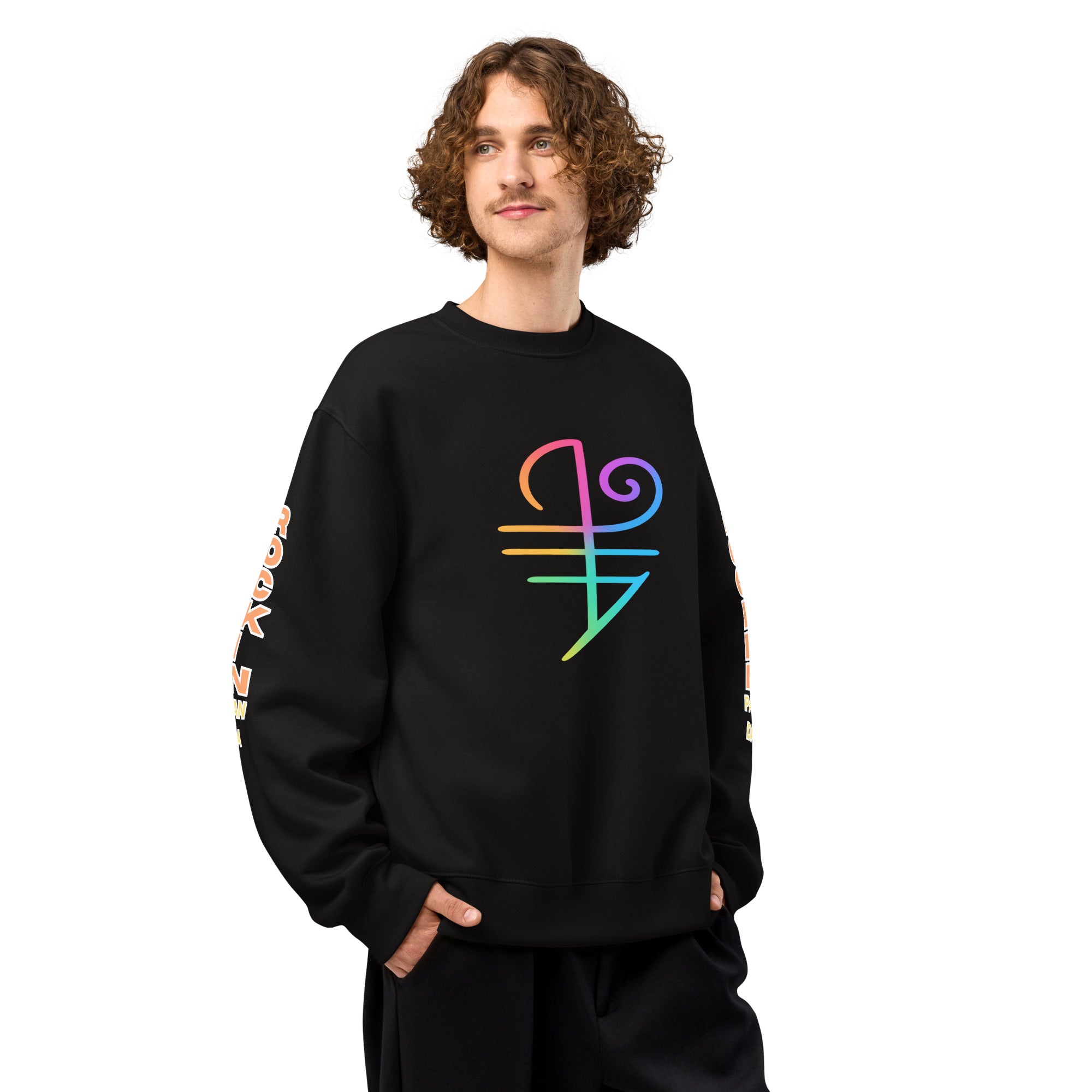 The Power of Boundaries - Protection Sigil Oversized Heavyweight Sweatshirt
