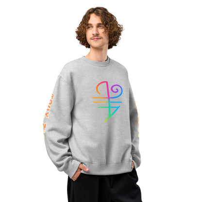 The Power of Boundaries - Protection Sigil Oversized Heavyweight Sweatshirt