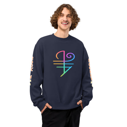 The Power of Boundaries - Protection Sigil Oversized Heavyweight Sweatshirt